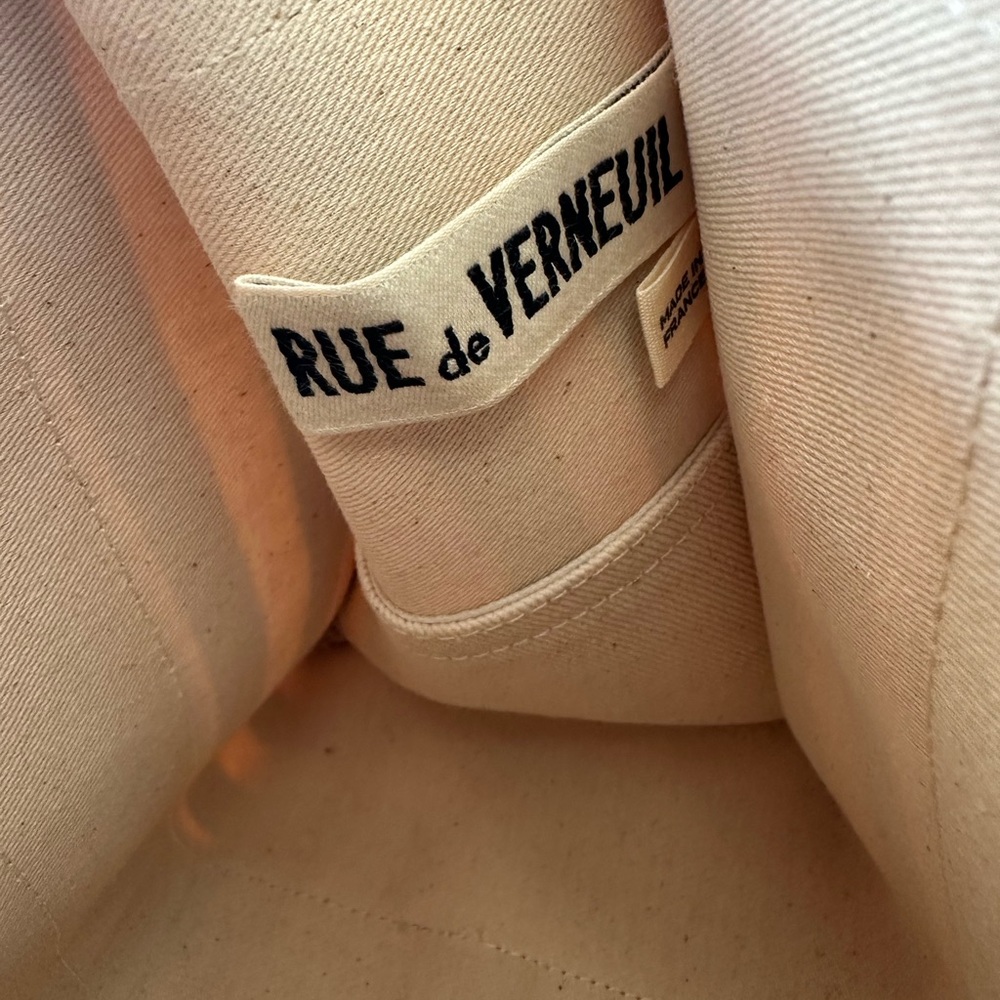 RUE de Verneuil Canvas Top Handle Bag - Picture 8 of 9